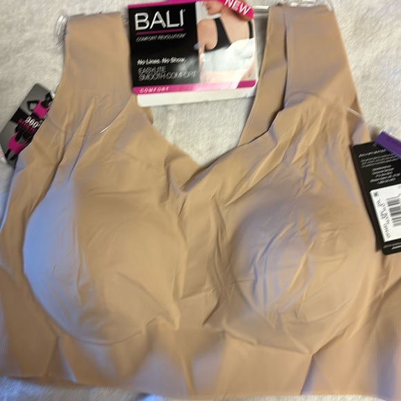 NWT BALI Comfort Bra Style DF3491 size XL Nude No Lines Wire Free $44 - Picture 1 of 7